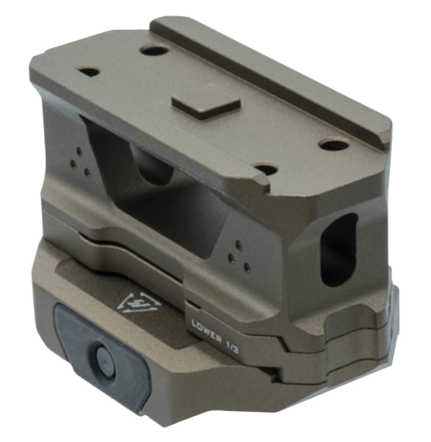 Strike Industries T1RISERFDE T1 Compatible Low Profile Riser Mount Flat Dark Earth Anodized