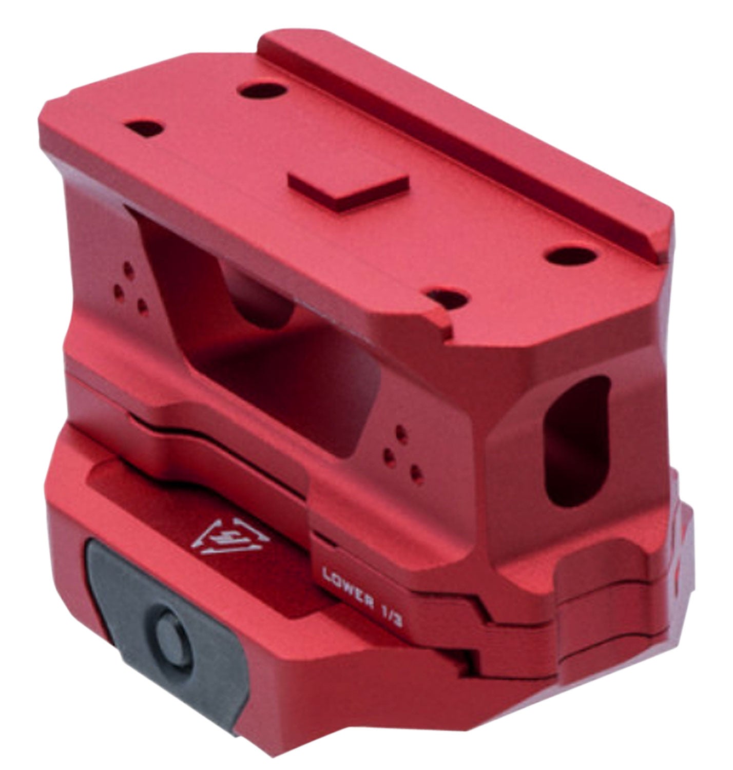 Strike Industries T1RISERRED T1 Compatible Low Profile Riser Mount Red Anodized