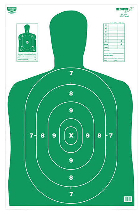 Birchwood Casey 37017 BC-27 Green Silhouette Hanging Paper Target 23" x 35" 100 Pk