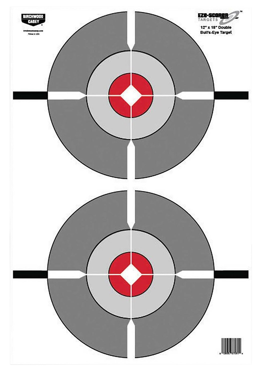 Birchwood Casey 37061 EZE-Scorer 12" x 18" Bullseye Hanging Paper Target 100 Pk