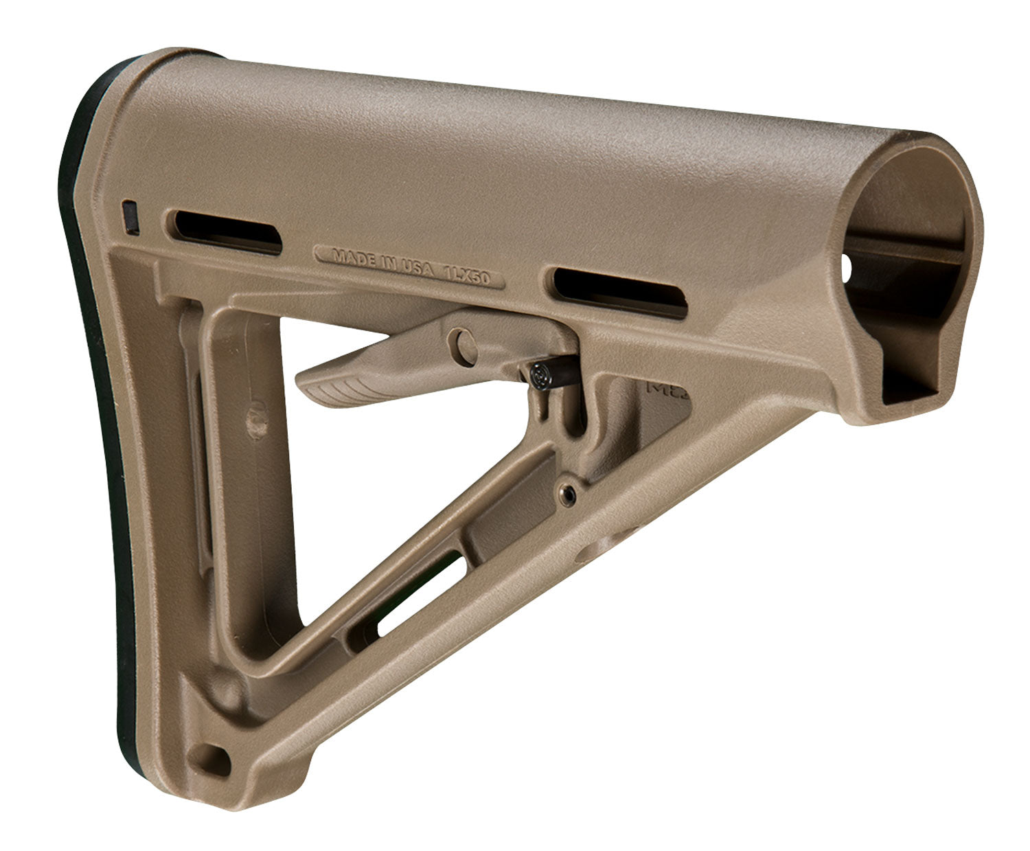 Magpul MAG400-FDE Flat Dark Earth MOE Carbine Stock with 0.30 Inch Rubber Butt-Pad for AR-15 M16 M4 Mil-Spec