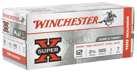 Winchester 12 Gauge Shotgun Ammo Xpert Game & Target HIgh Velocity California Certified Nonlead Ammunition Value Pack 2.75 in 1 oz #7