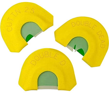 HS Strut 05933 Ultimate Turkey Diaphragm Call Starter Pack 3 Calls Premium Flex Yellow