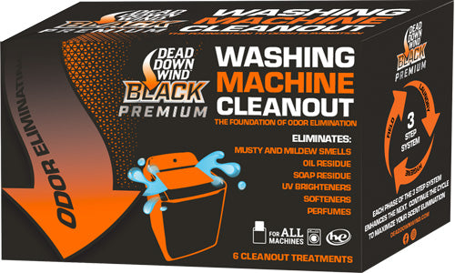 DDW Black Premium Washer Machine Cleanout Kit 6 Treatments