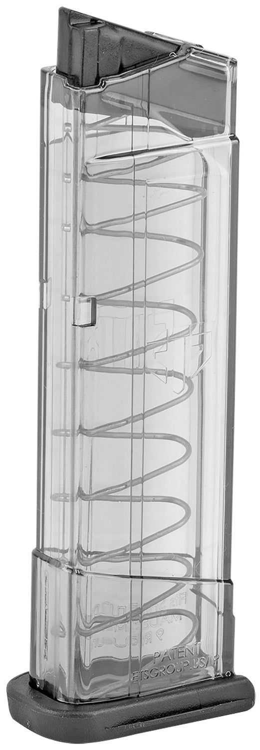 ETS SW9SHD9 S&W M&P Shield 9mm 9rd Clear Detachable Pistol Magazine
