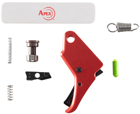 Apex Tactical 100056 M&P Shield Red Trigger & Duty/Carry Enhancement Kit 9mm/.40 S&W Drop-In