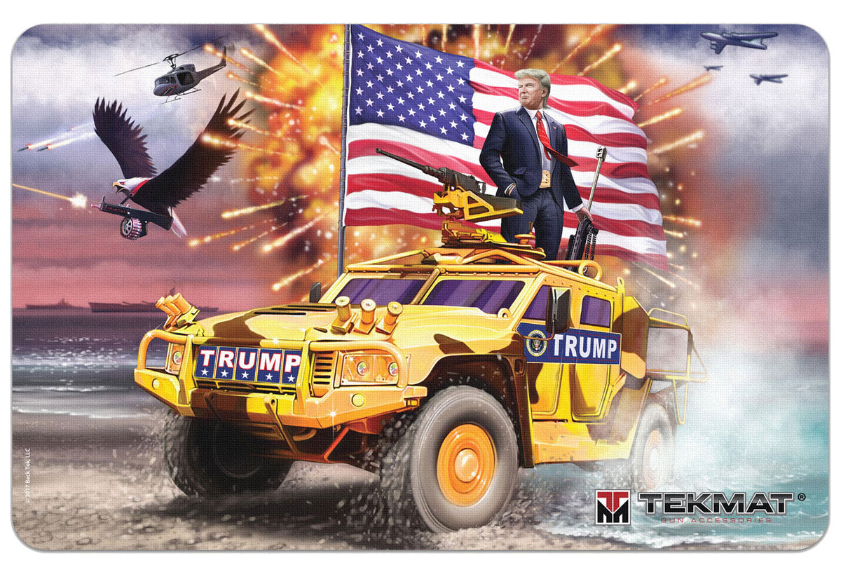 TekMat TEKR17TRUMP Multi-Color Rubber Cleaning Mat Trump Portrait Design