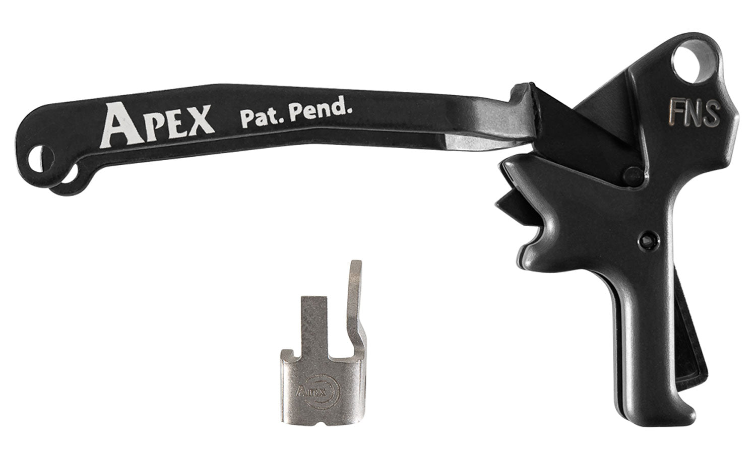 Apex 119114 Black Drop-In Action Enhancement Trigger for FN FNS and FNS Longslide