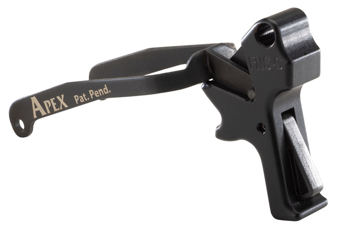 Apex 119113 Black Drop-In Action Enhancement Trigger Compatible with FN FNS Compact