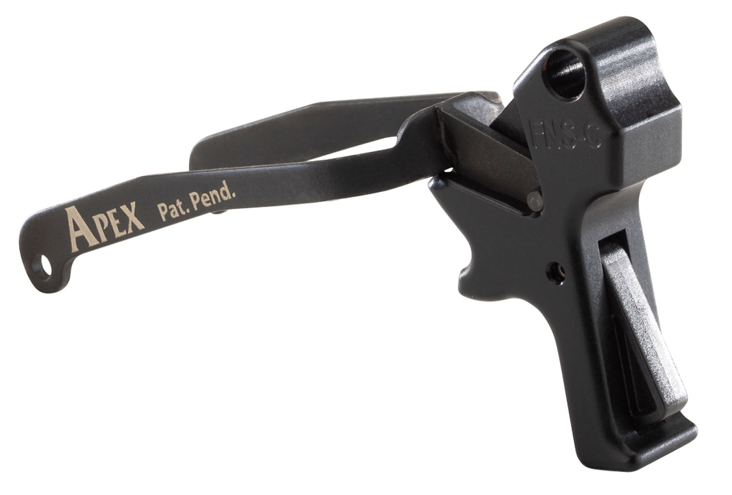 Apex 119113 Black Drop-In Action Enhancement Trigger Compatible with FN FNS Compact