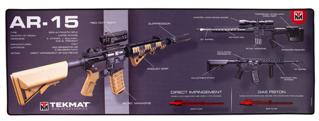 TekMat AR-15 Weapons Platform Cleaning Mat 15"x44" Multi-Color Ultra 44