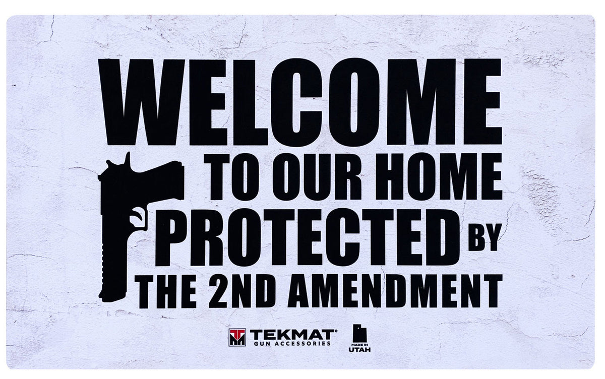 TekMat 2nd Amendment Rubber Door Mat 42" x 25" Oil Resistant Washable Dye Sublimated Print