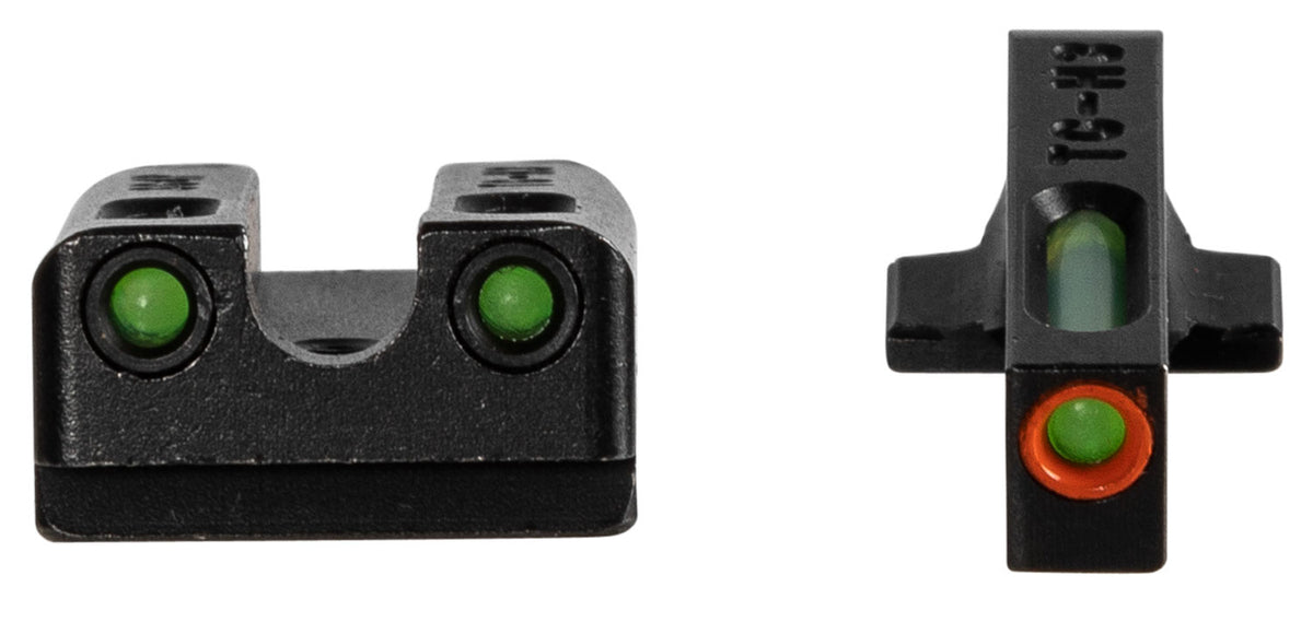 TruGlo TG13SG4PC TFX Pro Day/Night Sight Set Orange Outline Front & Green Tritium Fiber Optic Rear Sight