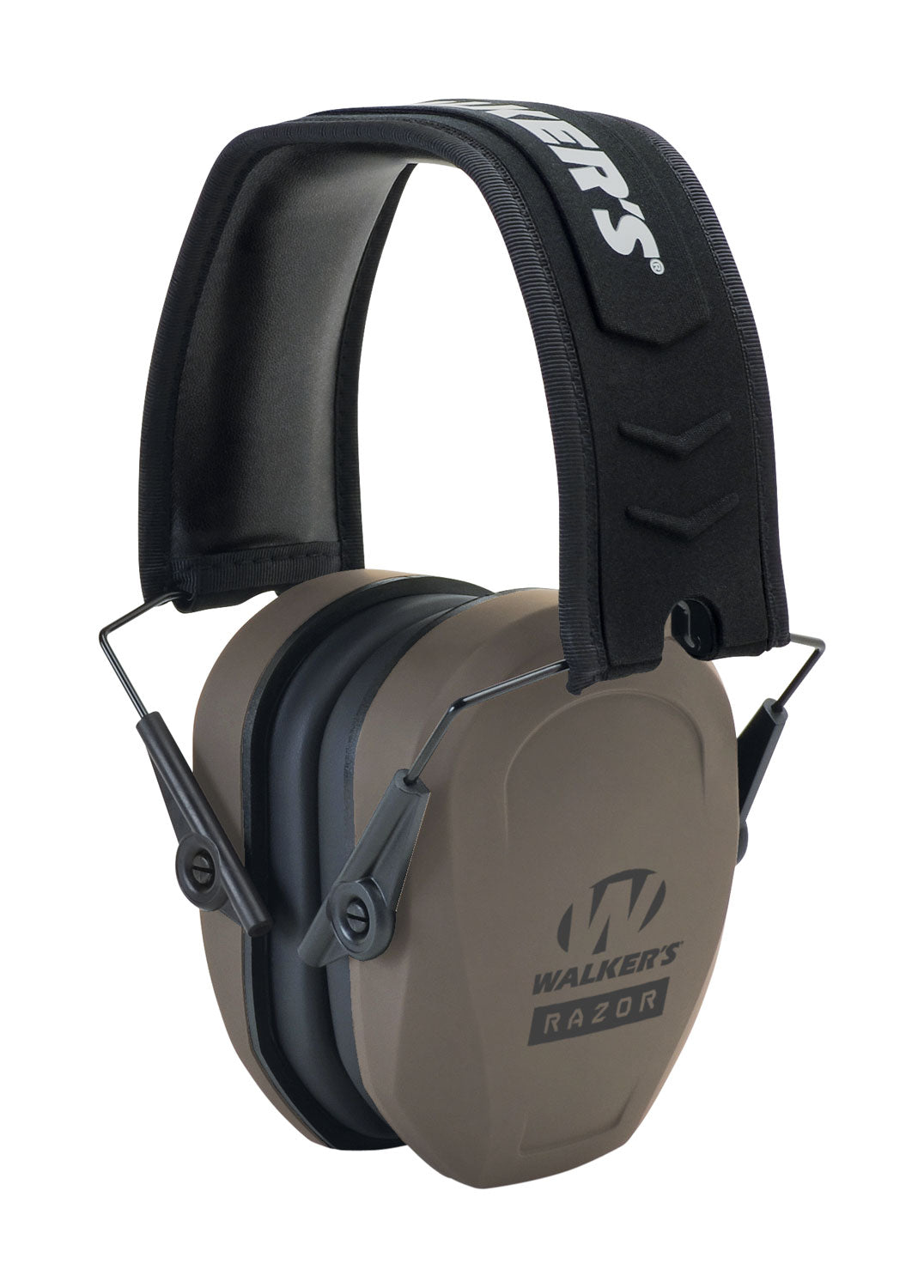 Walker's Razor Slim Passive Hearing Protection Muff 27 dB Flat Dark Earth Black
