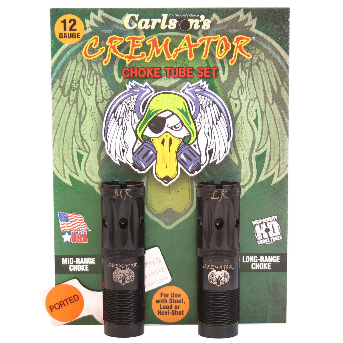 Carlson's 11542 Cremator Choke Tube Winchester 12GA Mid/Long Range Ported Stainless
