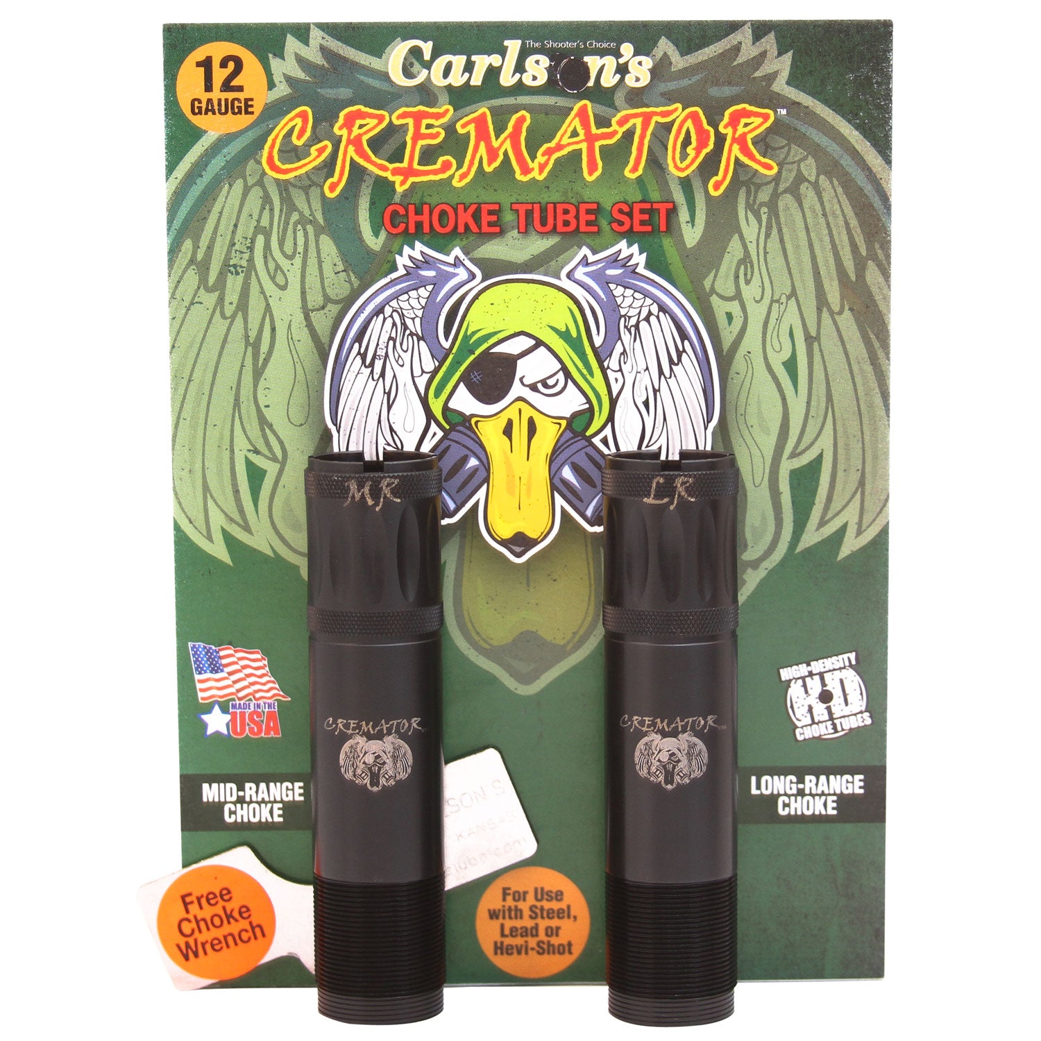 Carlson's 11622 Cremator Choke Tube Browning Invector Plus 12GA Mid/Long Range Non-Ported Stainless