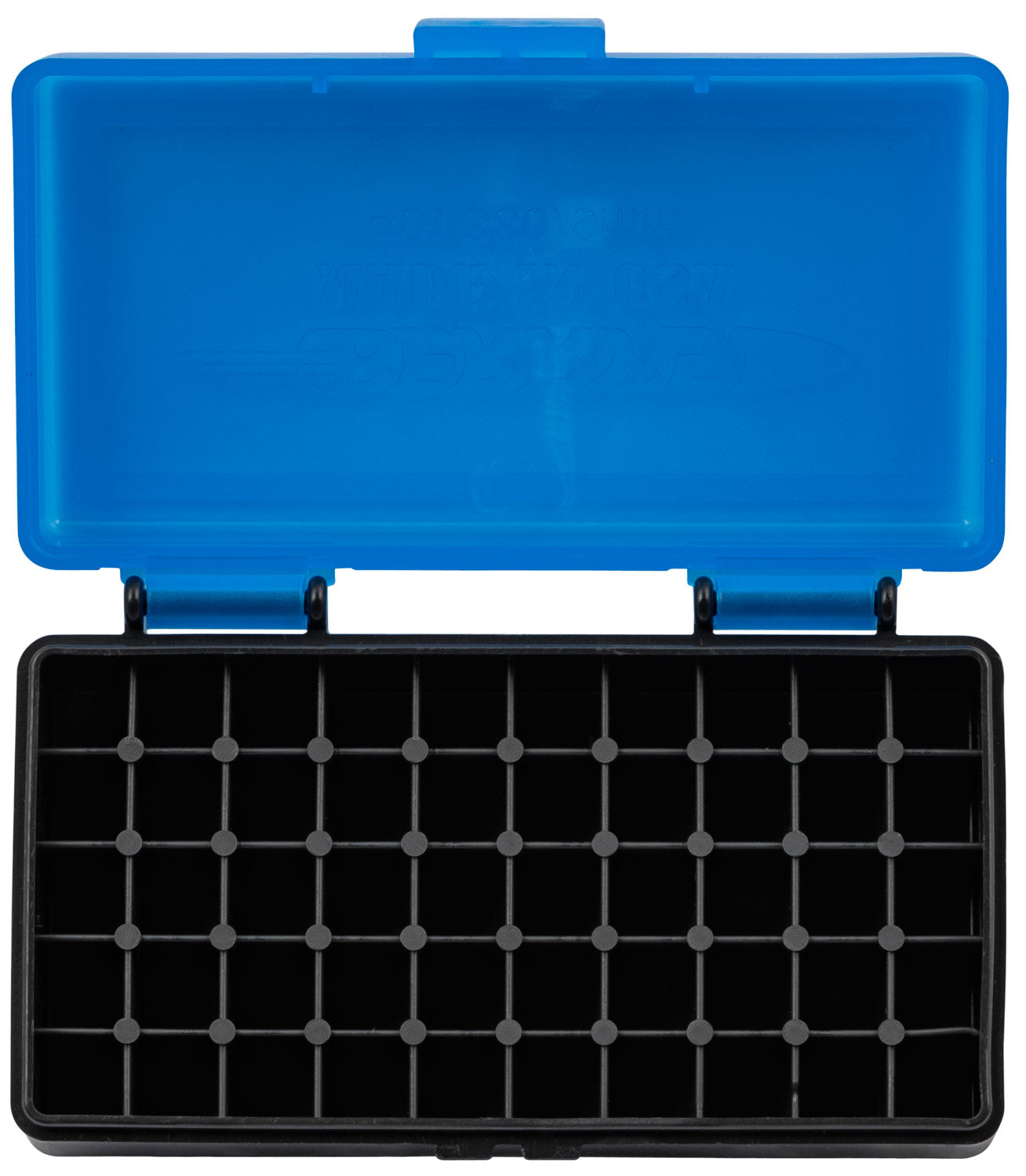 Berry's 53852 Flip-Top Ammo Box 9mm/380ACP Blue/Black 50 Round