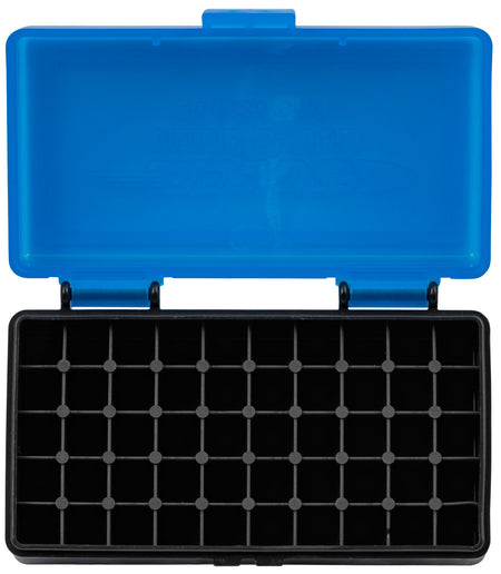Berry's 53852 Flip-Top Ammo Box 9mm/380ACP Blue/Black 50 Round