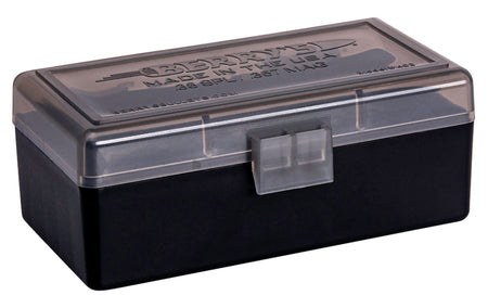 Berry's Ammo Box 38Spl/357Mag 50rd Flip-Top Smoke/Black Polypropylene