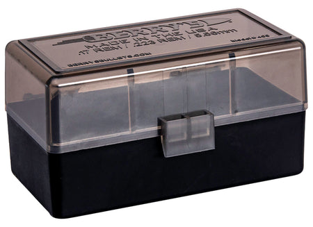 Berry's Ammo Box 223Rem/5.56NATO 50rd Flip-Top Smoke/Black Polypropylene