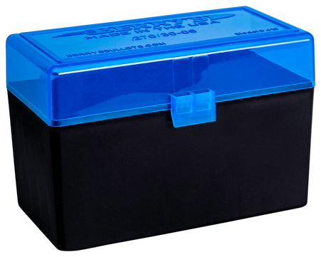 Berry's Ammo Box 243Win/308Win 50rd Flip-Top Blue/Black Polypropylene