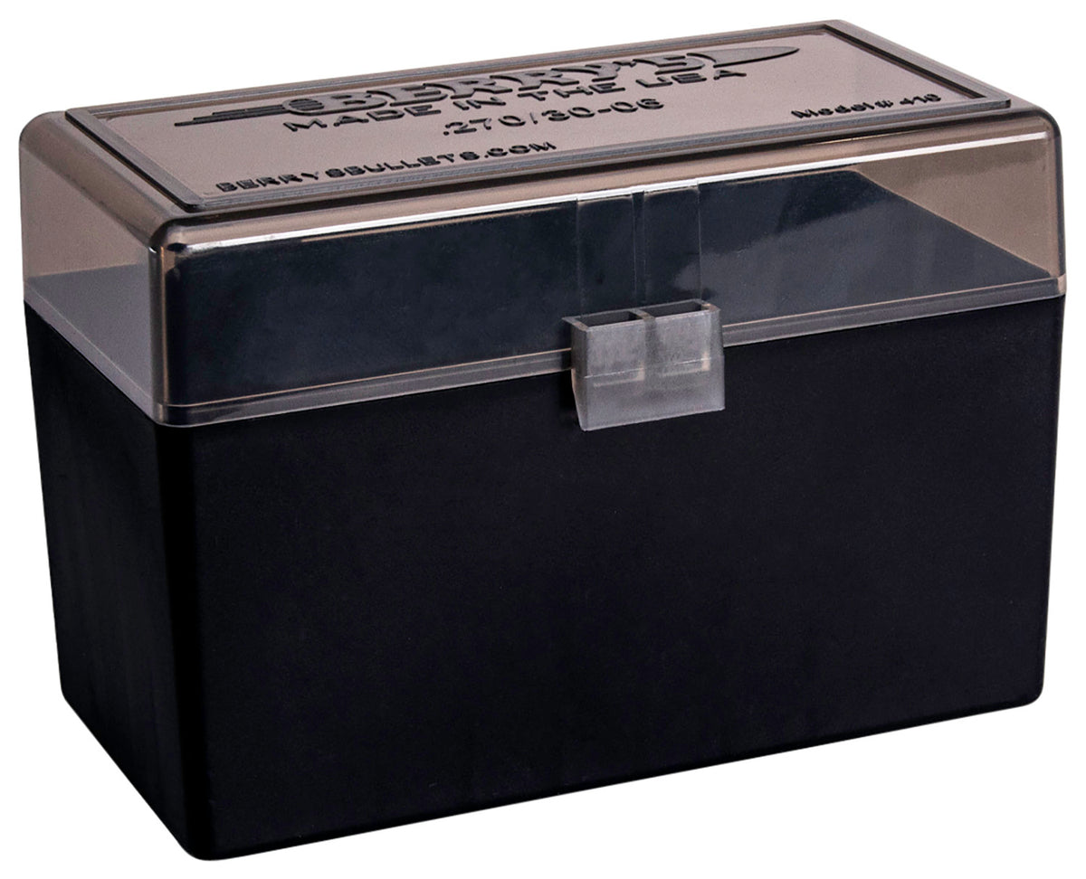 Berry's Ammo Box 270Win/30-06 Sprg 50rd Flip-Top Smoke/Black Polypropylene