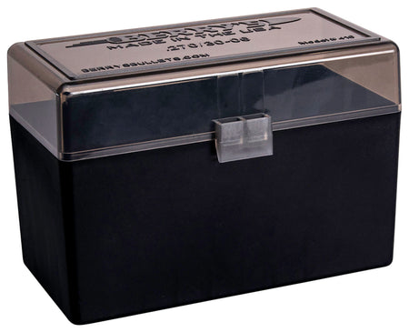 Berry's Ammo Box 270Win/30-06 Sprg 50rd Flip-Top Smoke/Black Polypropylene