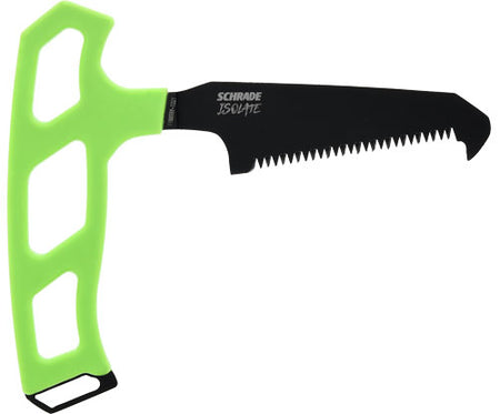 Schrade Isolate 3 Inch Small Bone Saw T-Handle SK5 Steel Green