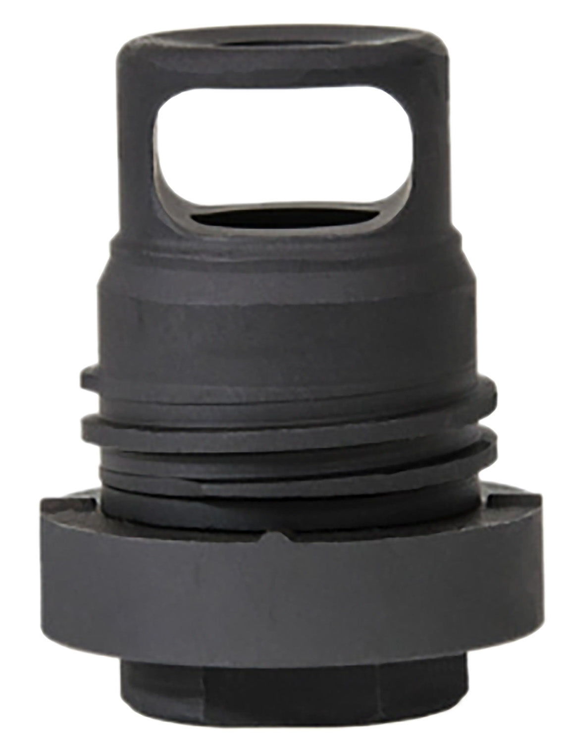 YHM 3102-1MB-24A Mini Phantom Quick-Detach Muzzle Brake Black Steel 5/8"-24 tpi 30 Caliber AR-Platform