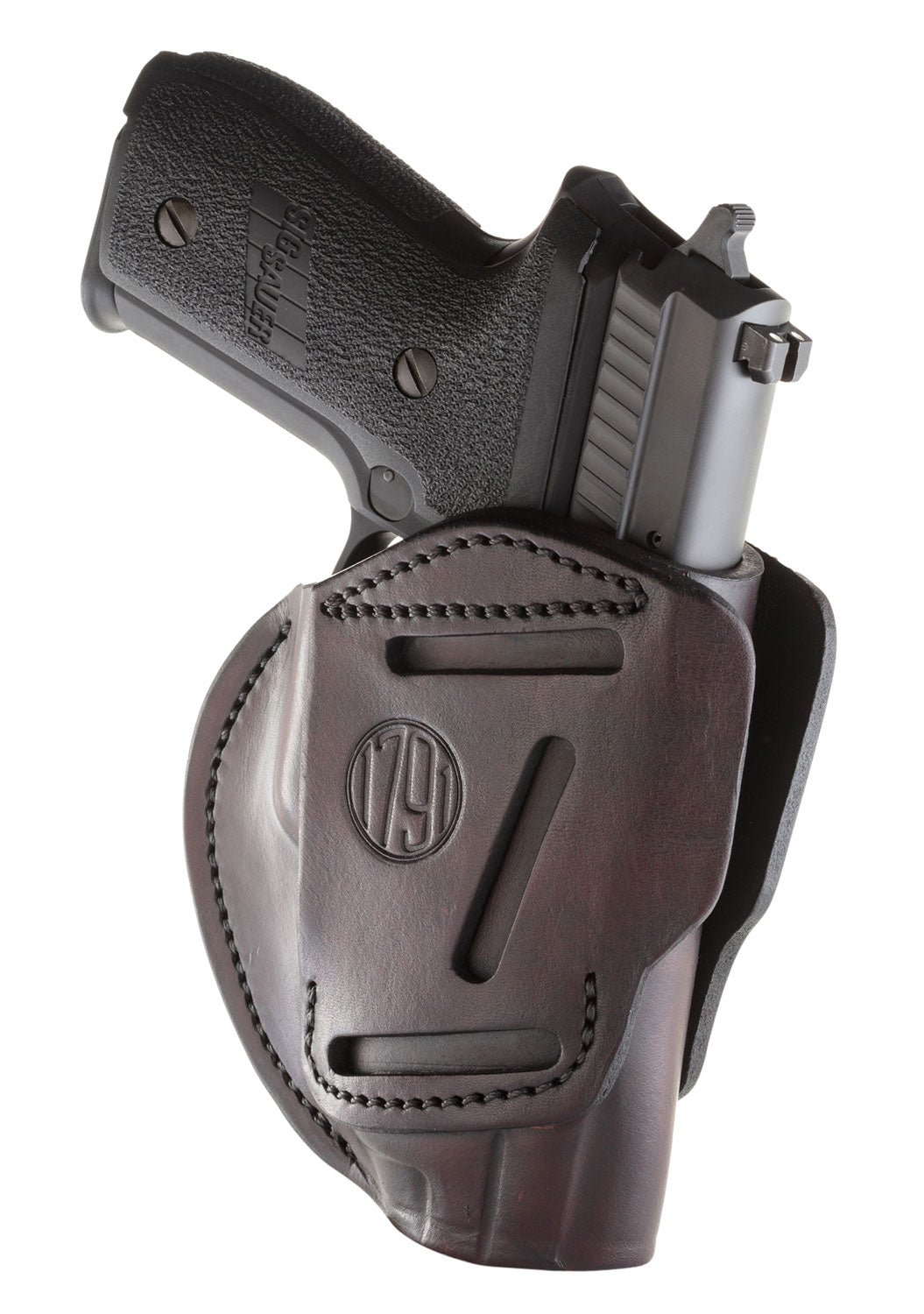 1791 Gunleather 3-Way OWB IWB Size 05 Signature Brown Leather Holster Belt Loop HK VP9 Springfield XD S&W M&P Ambidextrous