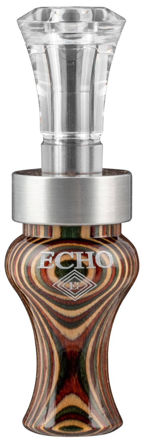 Echo Calls 77754 DiamondWood Timber Double Reed Mallard Duck Call Multi-Color