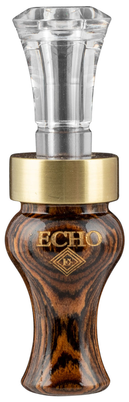 Echo Calls 90016 Bocote Timber Double Reed Mallard Duck Call Brown Wood