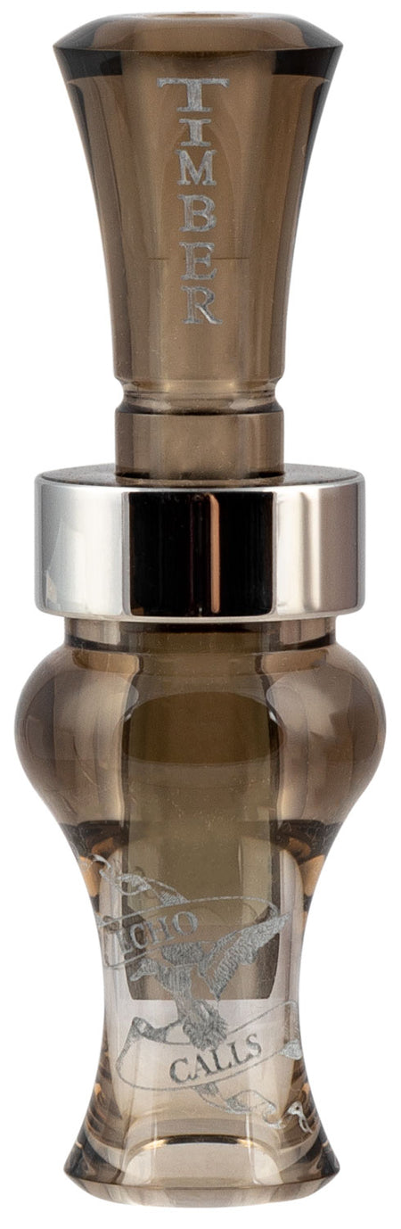 Echo Calls 77730 Single Reed Acrylic Timber Mallard Duck Call Smoke Gray