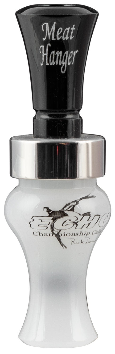 Echo 79010 Meat Hanger Double Reed Duck Call - Black and Pearl