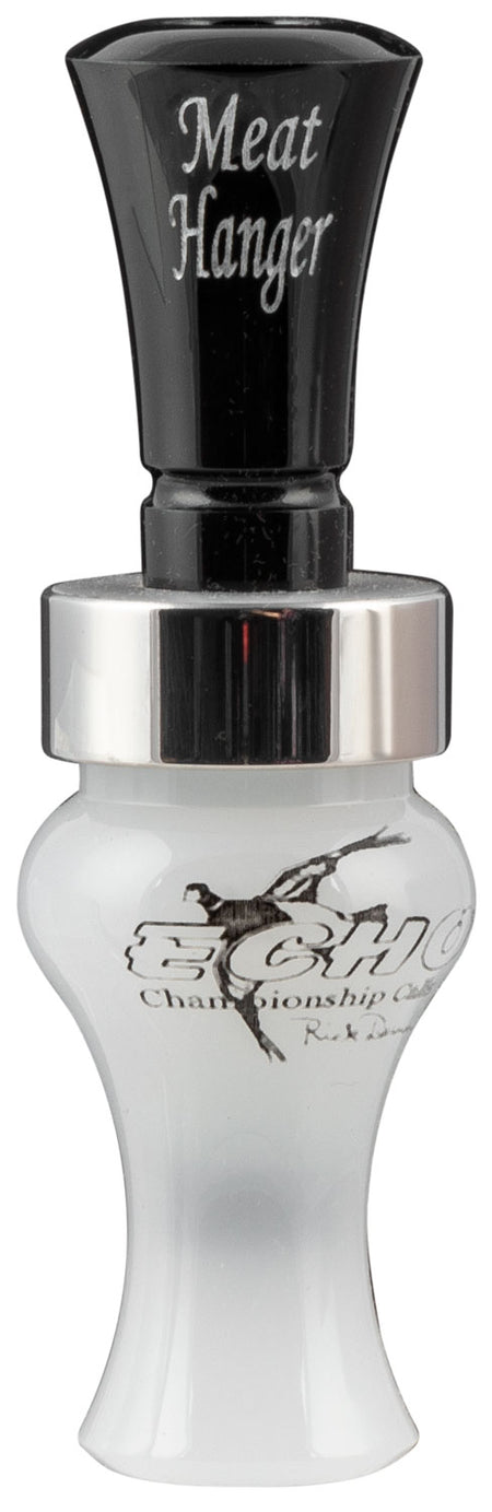 Echo 79010 Meat Hanger Double Reed Duck Call - Black and Pearl