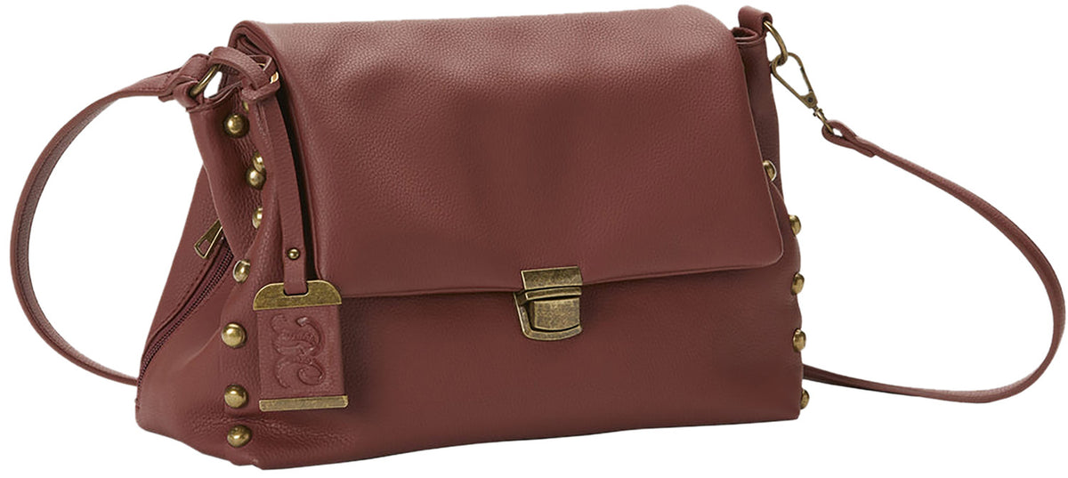 Bulldog BDP072 Convertible Hobo Carry Purse with Matching Holster Rust PU Leather for Small Pistols