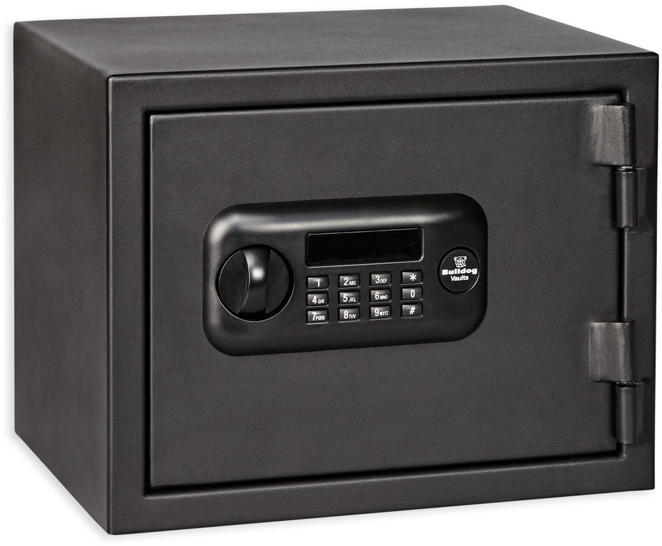 Bulldog BD1090F Fire Safe Vault with LED Programmable E-Lock Keypad Black Steel 12" x 15" x 12"