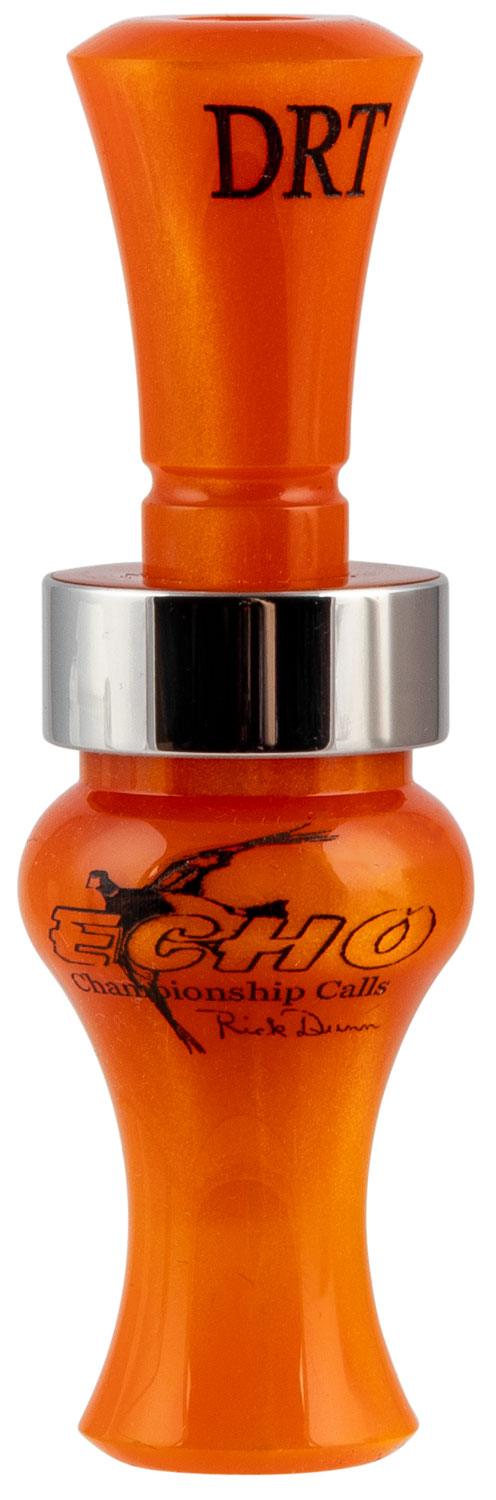 Echo 79026 DRT Double Reed Timber Duck Call - Orange Pearl