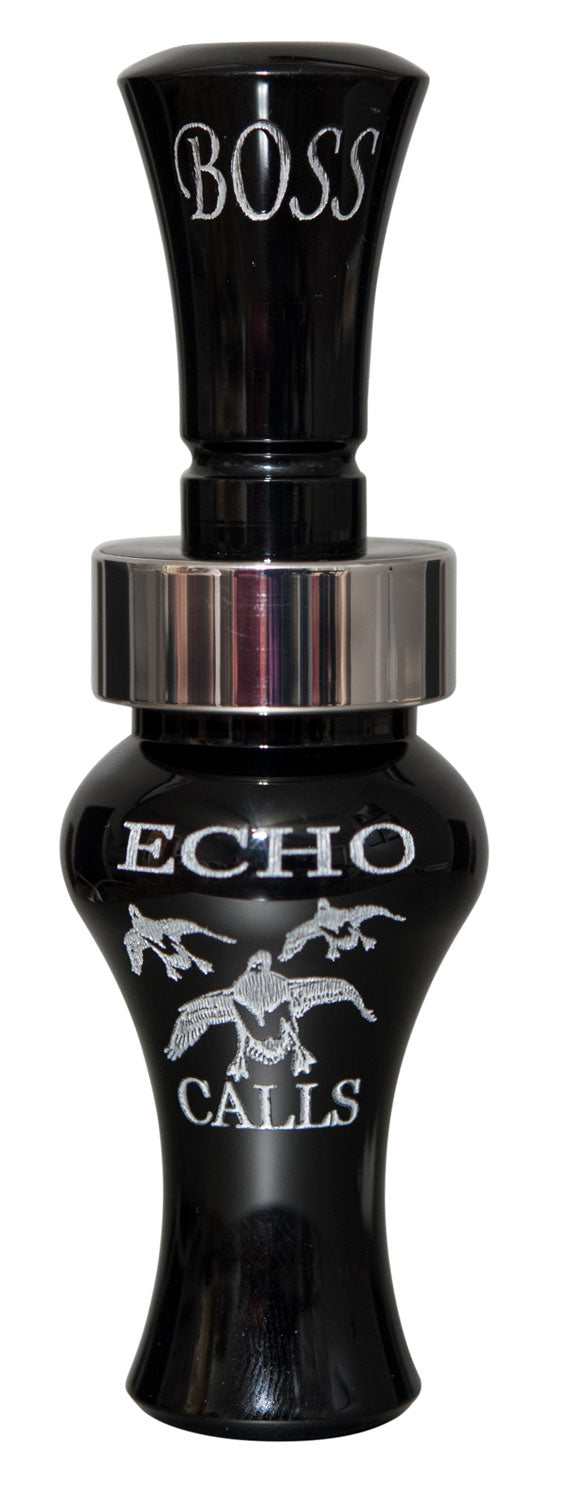 Echo 80002 Boss Open Single Reed Duck Calling Contest Call - Black Acrylic