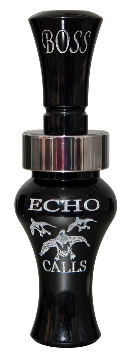Echo 80002 Boss Open Single Reed Duck Calling Contest Call - Black Acrylic