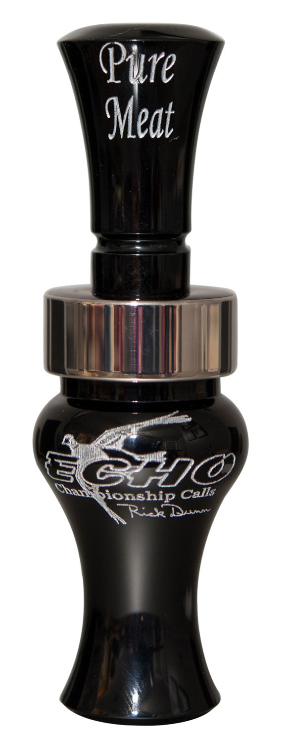 Echo 79019 Pure Meat Double Reed Mallard Open Call Black Acrylic