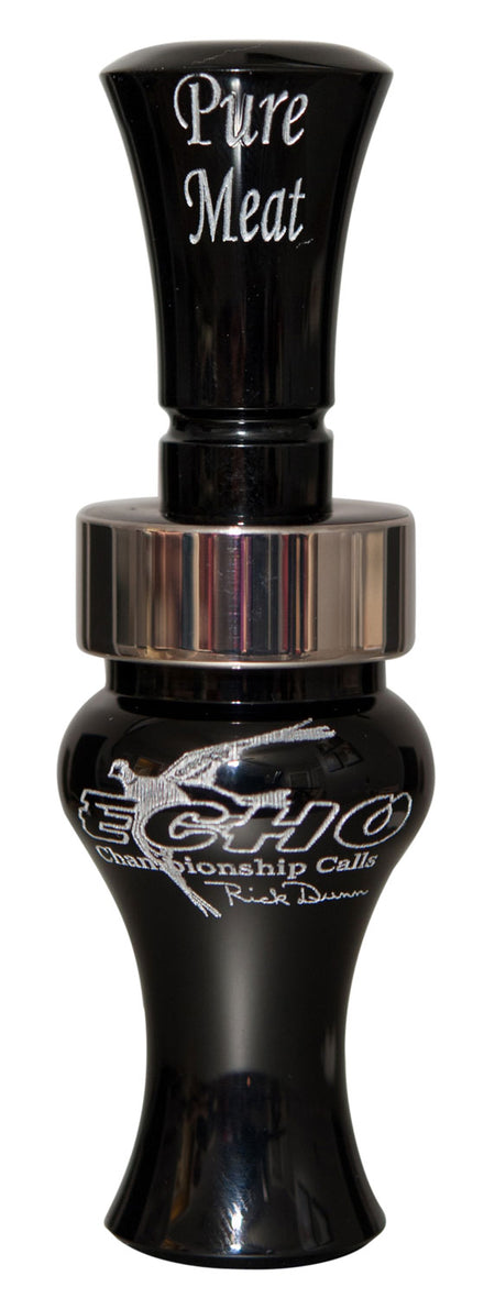 Echo 79019 Pure Meat Double Reed Mallard Open Call Black Acrylic