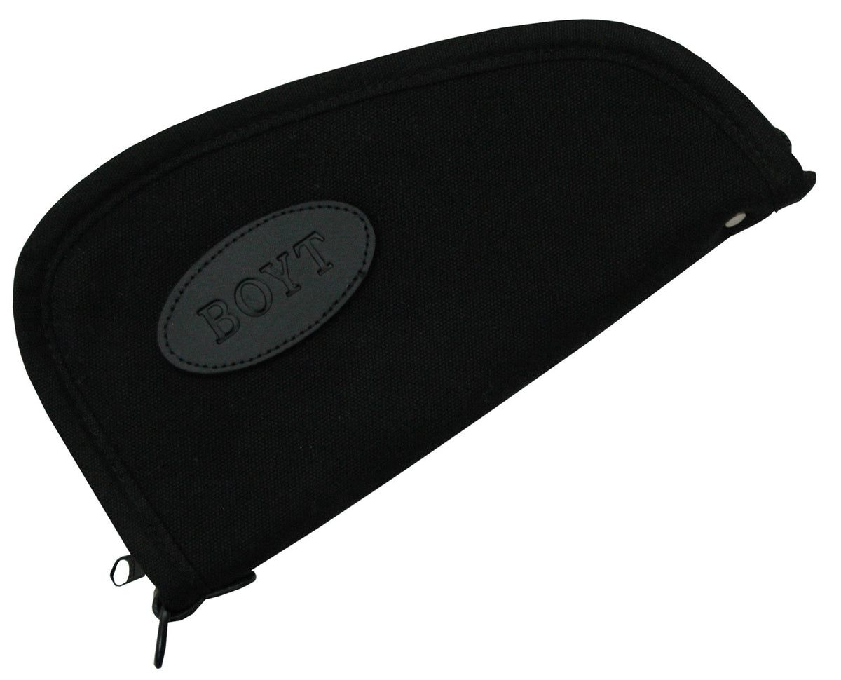 Boyt Harness Heart-Shaped Handgun Rug 12" Long Black Canvas with Flannel Lining