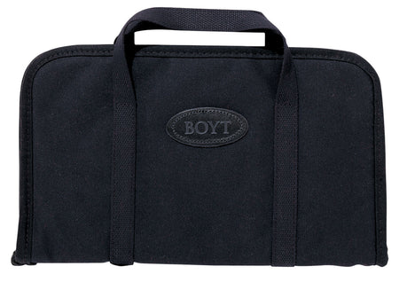 Boyt Rectangular Pistol Rug Black Waxed Canvas with Flannel Lining