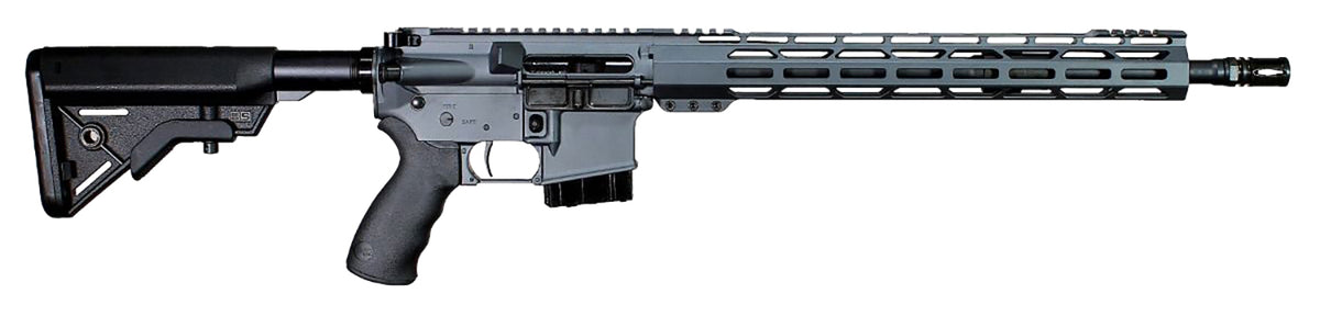 Alexander Arms RTA65SG Tactical 6.5 Grendel 10+1 16" Black Threaded Barrel, Sniper Gray Cerakote Picatinny Rail Aluminum Receiver, M-LOK Handguard, Black Synthetic B5 Bravo Stock, Black A2 Grip