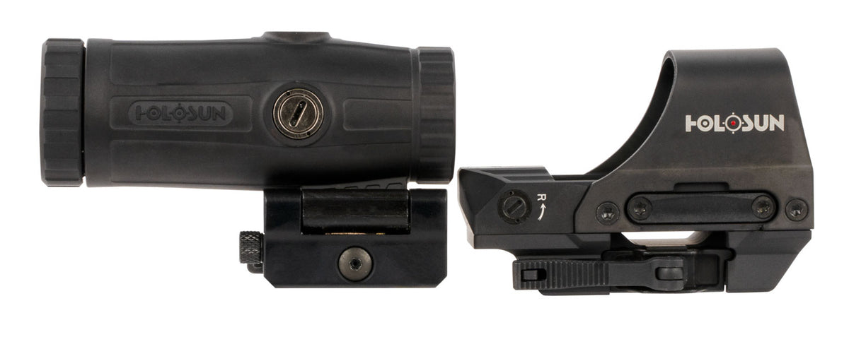 Holosun 510 HS510CHM3X Open Reflex Red Dot and 3x Magnifier Combo Kit Black Anodized