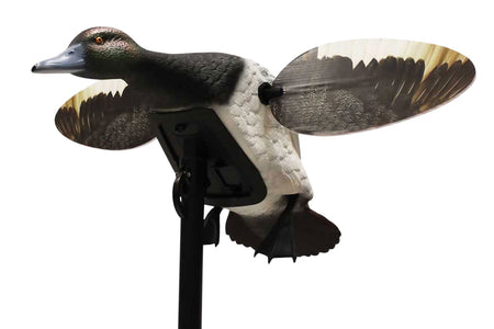 Mojo Outdoors Elite Series Bluebill Duck Spinning Decoy Flexible PVC Skin Remote Compatible