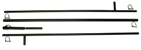 Mojo Outdoors HW2204 Decoy Extension Pole Black Metal 4'/8'/12'