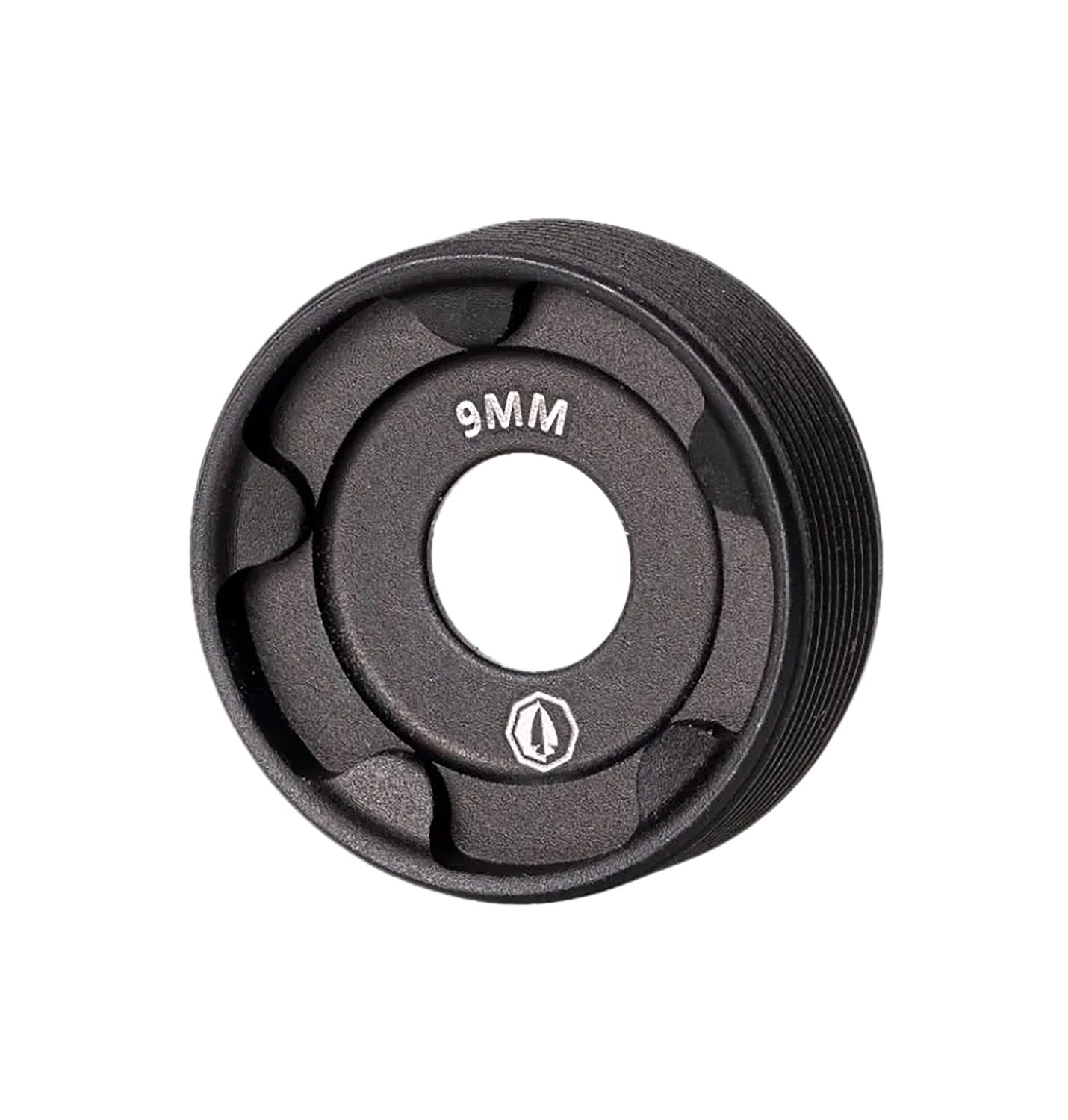 Rugged Suppressors FC002 Black Front Cap for 9mm Platforms