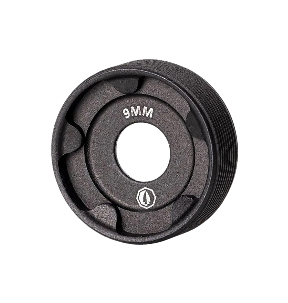 Rugged Suppressors FC002 Black Front Cap for 9mm Platforms